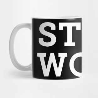 Stu's Wood - White Logo Mug